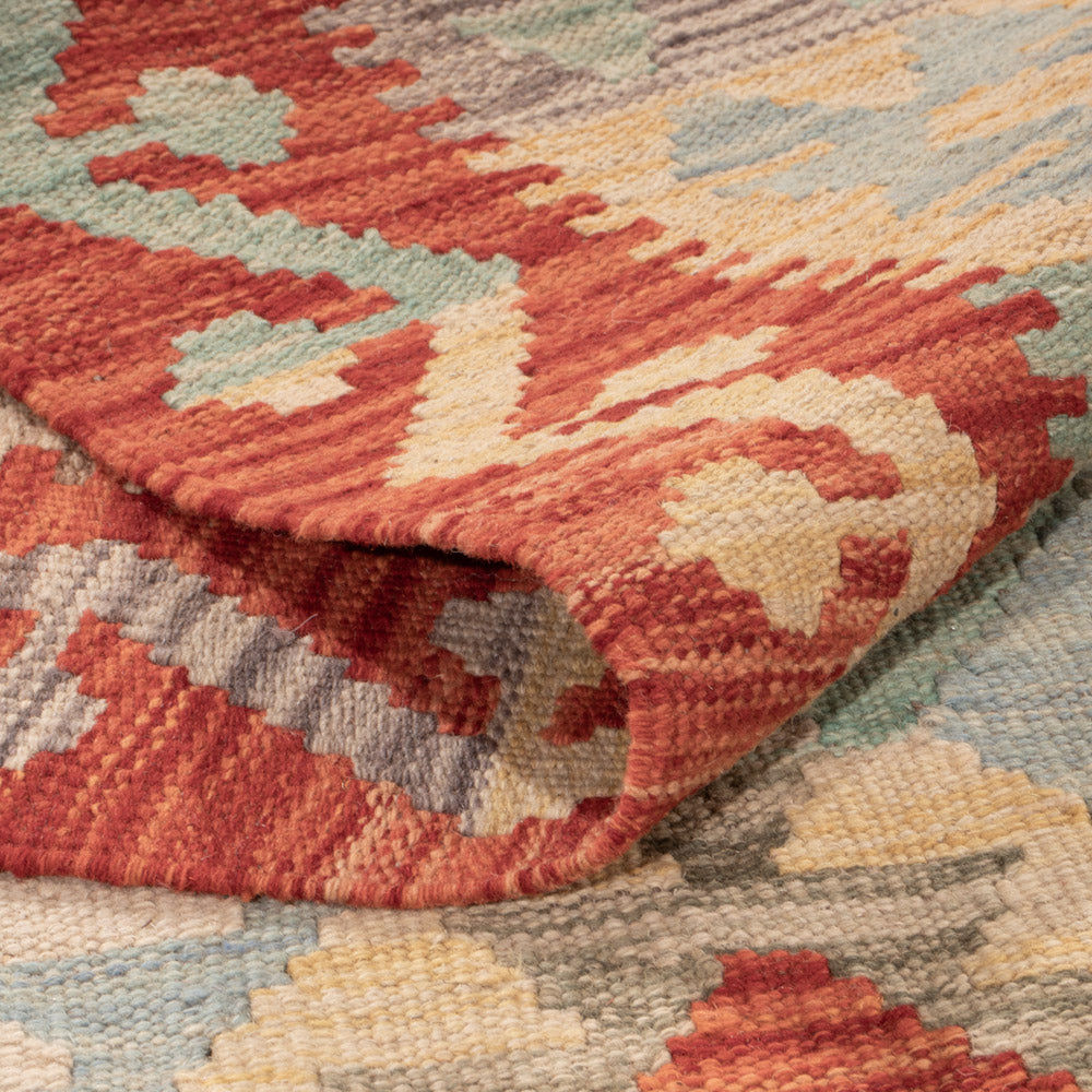 Kelim Rug - Splash - 199 x 151 cm - colorful