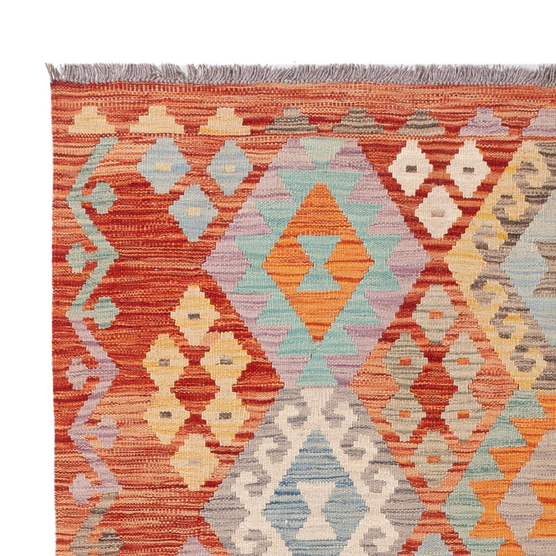 Kelim Rug - Splash - 202 x 152 cm - colorful