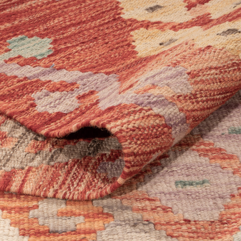 Kelim Rug - Splash - 202 x 152 cm - colorful