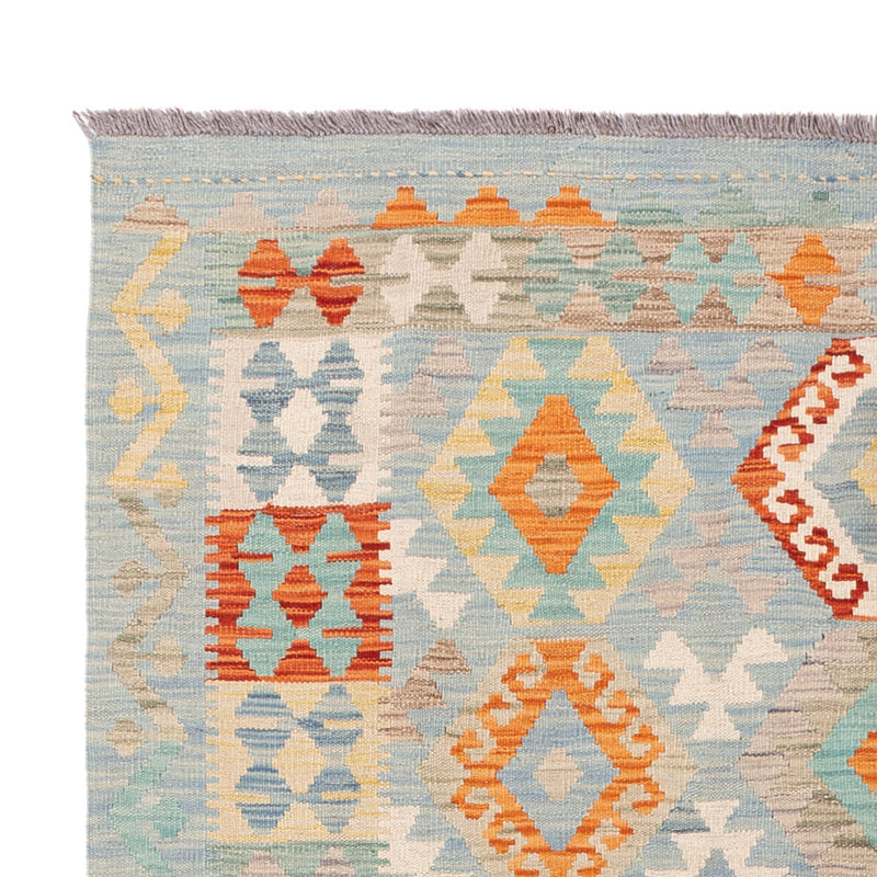 Kelim Rug - Splash - 198 x 152 cm - colorful