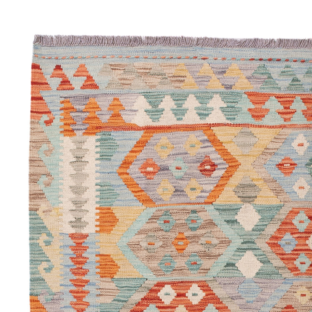 Kelim Rug - Splash - 197 x 150 cm - colorful