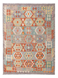 Kelim Rug - Splash - 203 x 152 cm - colorful
