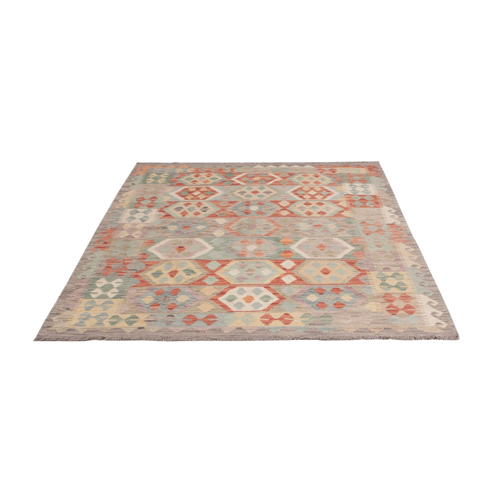 Kelim Rug - Splash - 203 x 152 cm - colorful