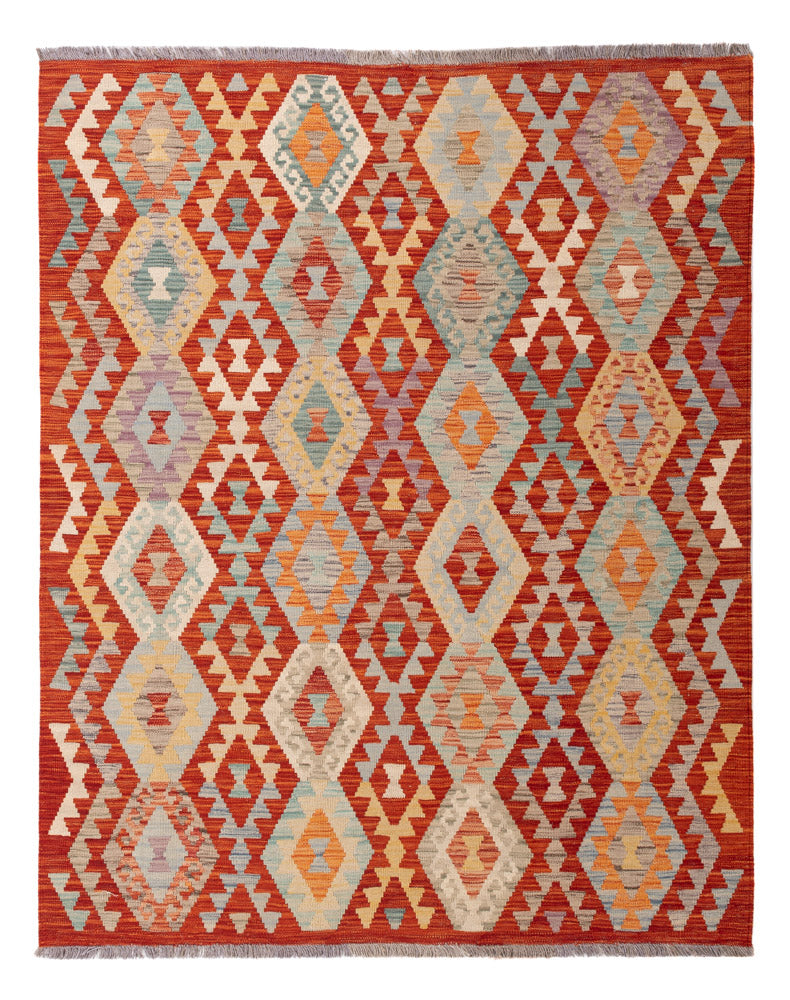 Kelim Rug - Splash - 194 x 153 cm - colorful