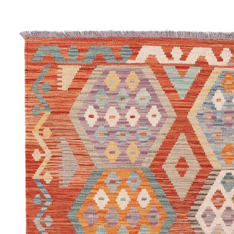 Kelim Rug - Splash - 192 x 150 cm - colorful