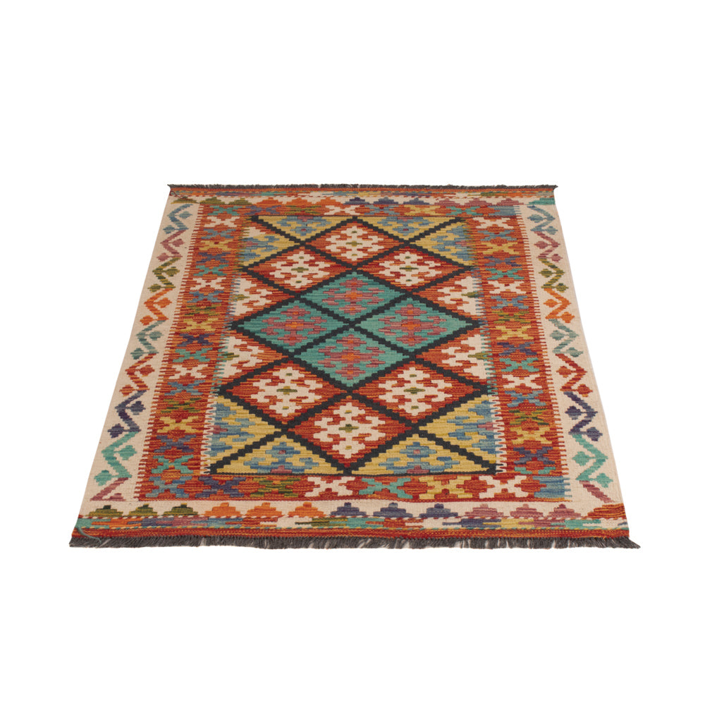 Kelim Rug - Splash - 145 x 100 cm - colorful