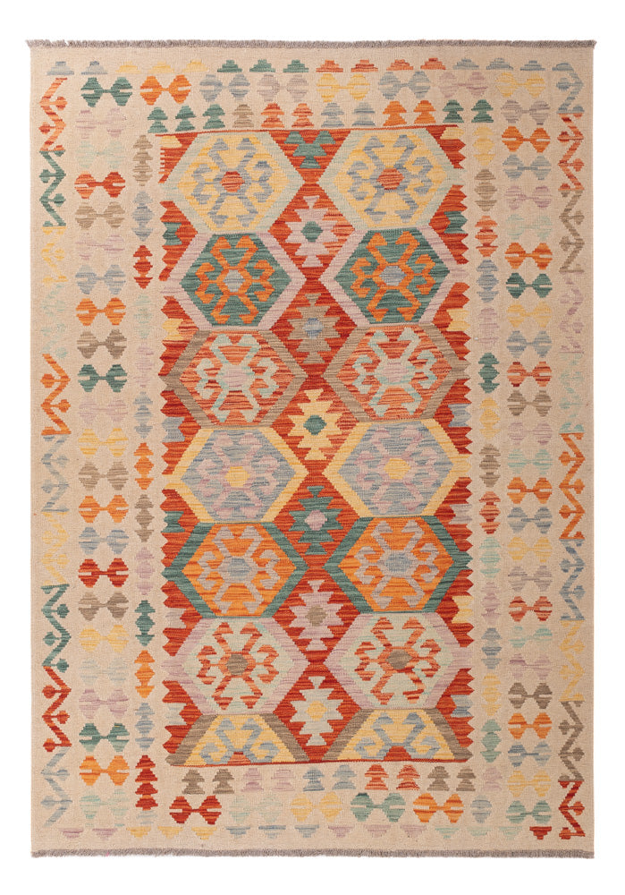 Kelim Rug - Splash - 234 x 165 cm - colorful