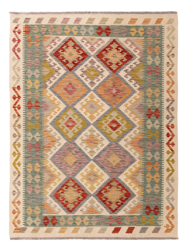 Kelim Rug - Splash - 200 x 145 cm - colorful