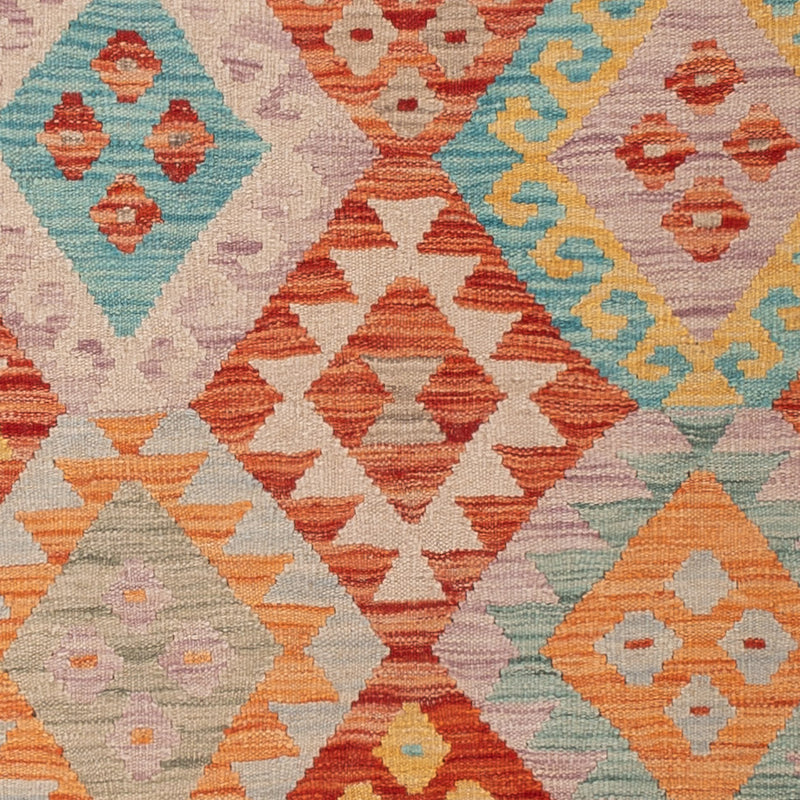 Kelim Rug - Splash - 198 x 151 cm - colorful