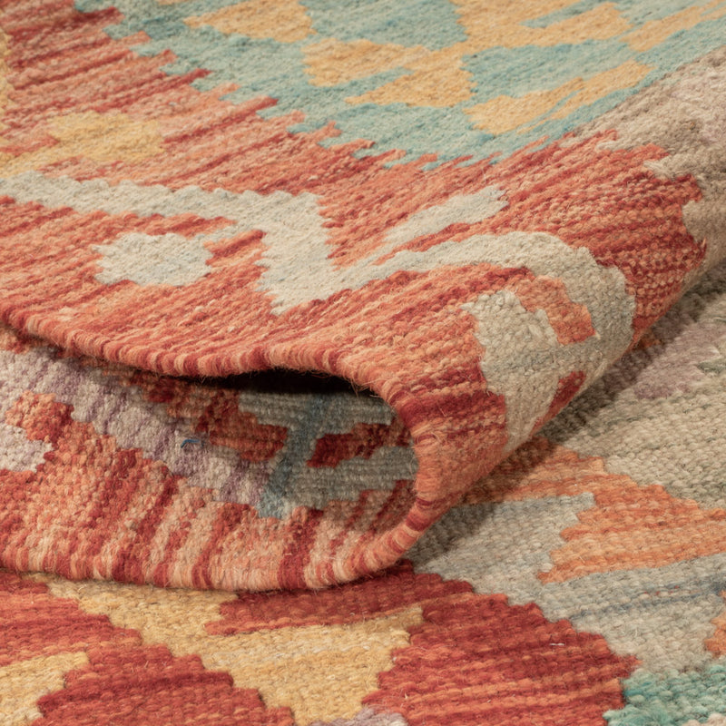 Kelim Rug - Splash - 198 x 151 cm - colorful