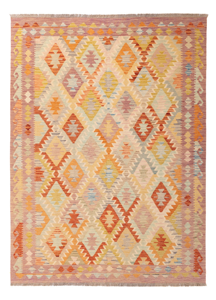 Kelim Rug - Splash - 242 x 175 cm - colorful
