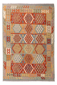Kelim Rug - Splash - 246 x 165 cm - colorful