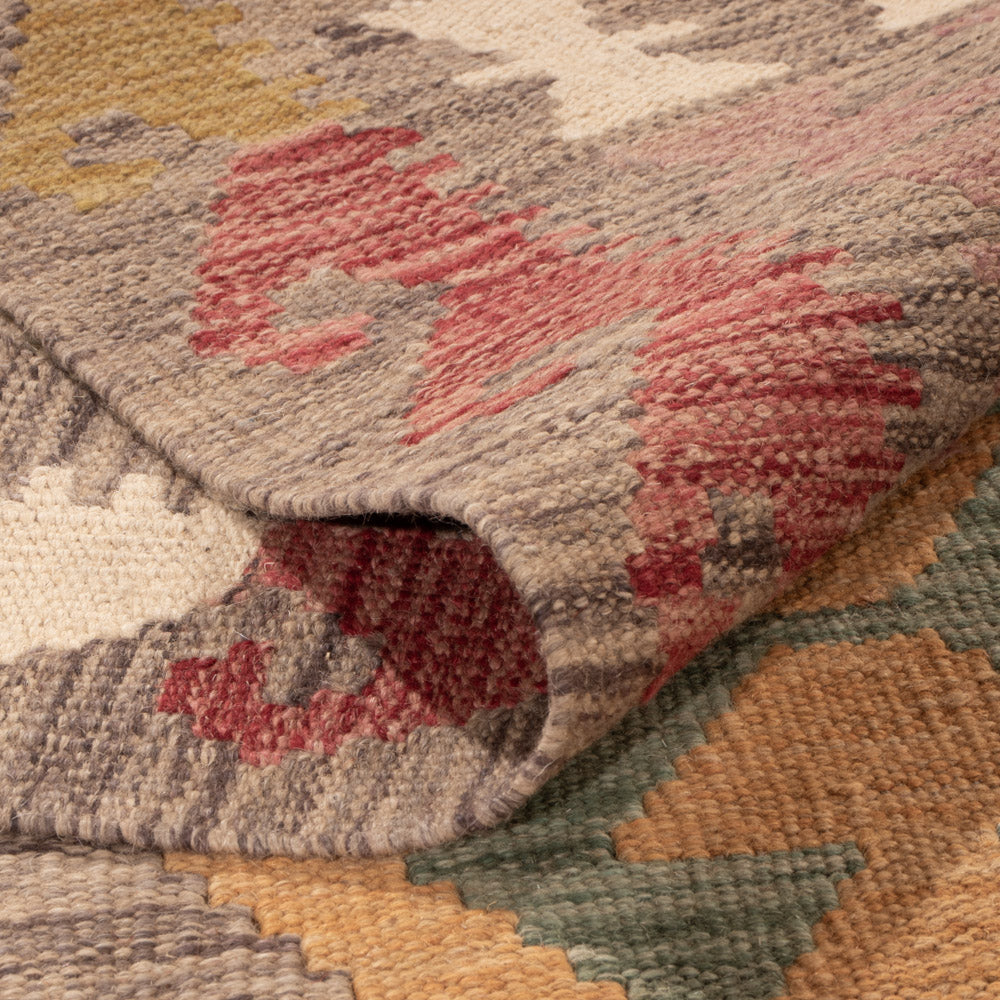 Kelim Rug - Splash - 243 x 168 cm - colorful