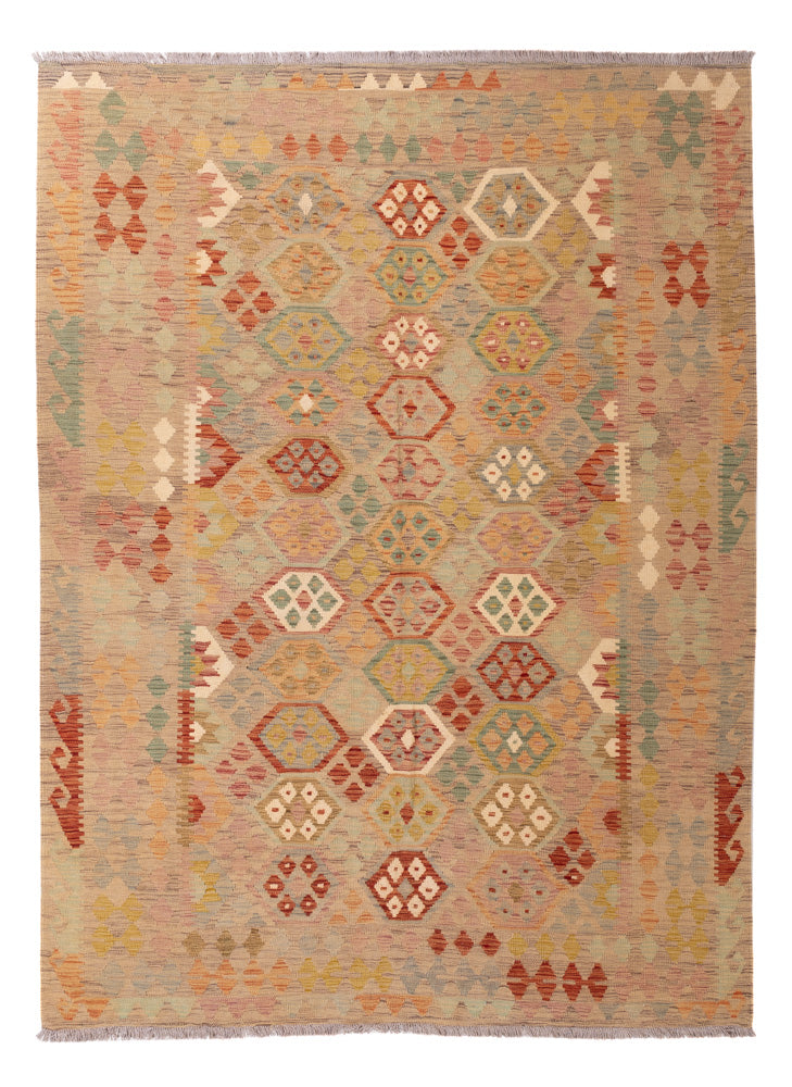 Kelim Rug - Splash - 249 x 181 cm - colorful