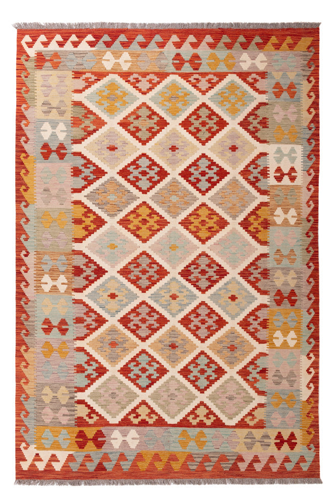 Kelim Rug - Splash - 253 x 170 cm - colorful
