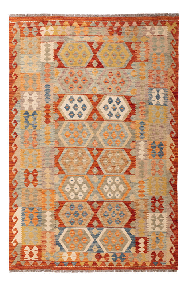 Kelim Rug - Splash - 251 x 166 cm - colorful