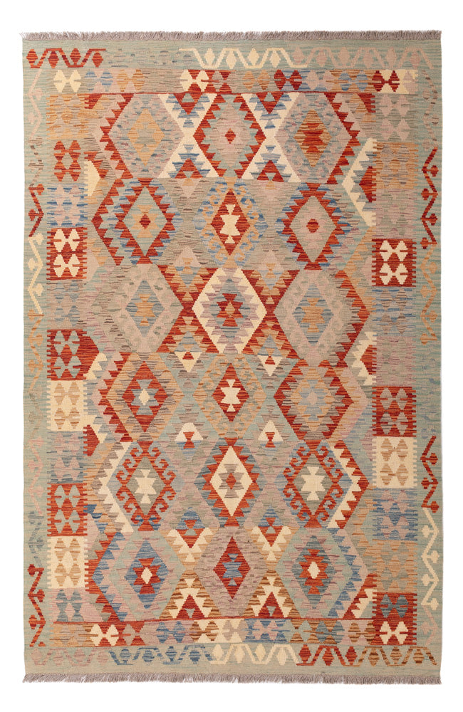 Kelim Rug - Splash - 254 x 168 cm - colorful