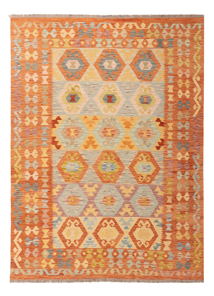 Kelim Rug - Splash - 246 x 177 cm - colorful