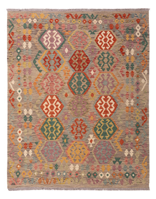 Kelim Rug - Splash - 203 x 161 cm - colorful