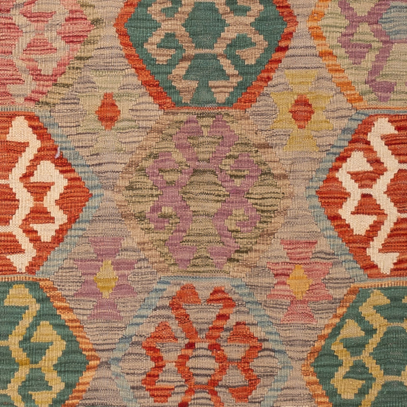 Kelim Rug - Splash - 203 x 161 cm - colorful