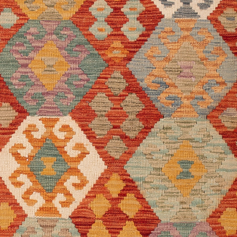 Kelim Rug - Splash - 206 x 145 cm - colorful