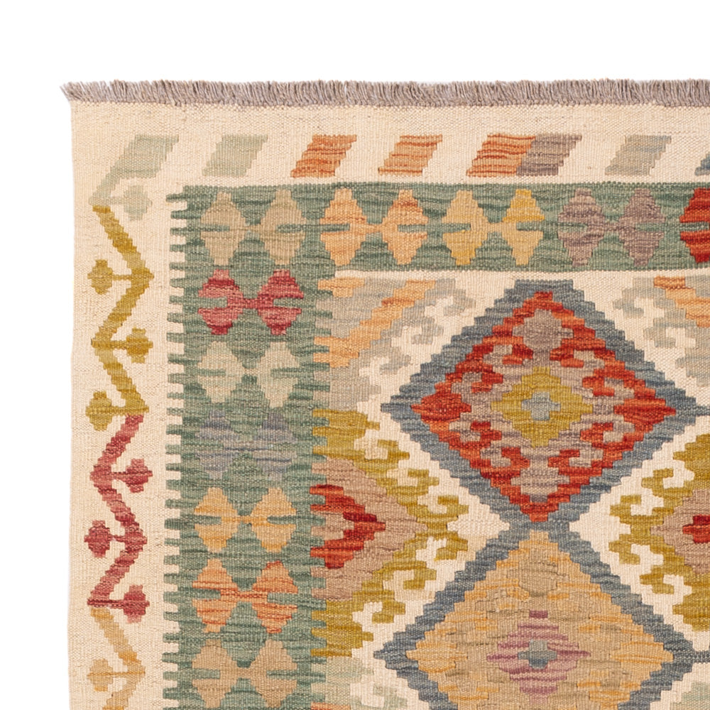 Kelim Rug - Splash - 198 x 146 cm - colorful