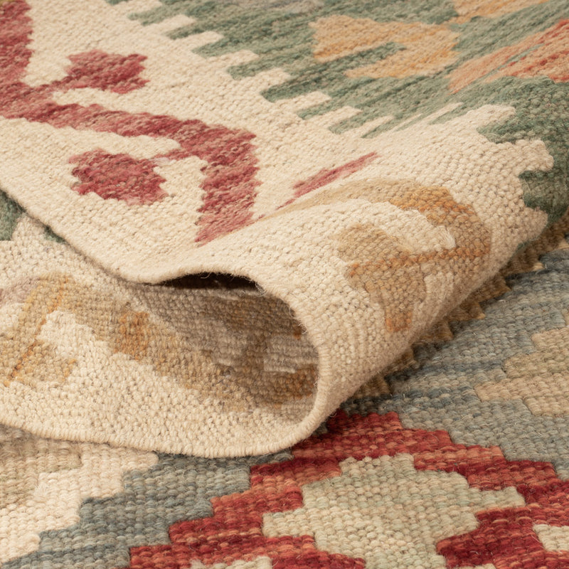 Kelim Rug - Splash - 198 x 146 cm - colorful