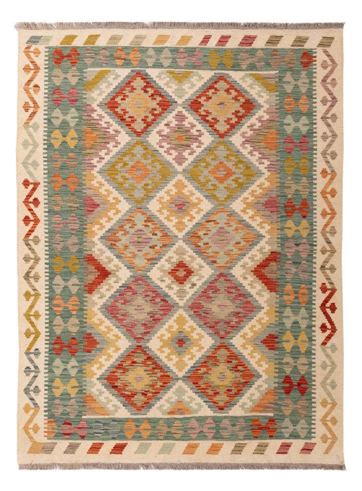 Kelim Rug - Splash - 200 x 149 cm - colorful