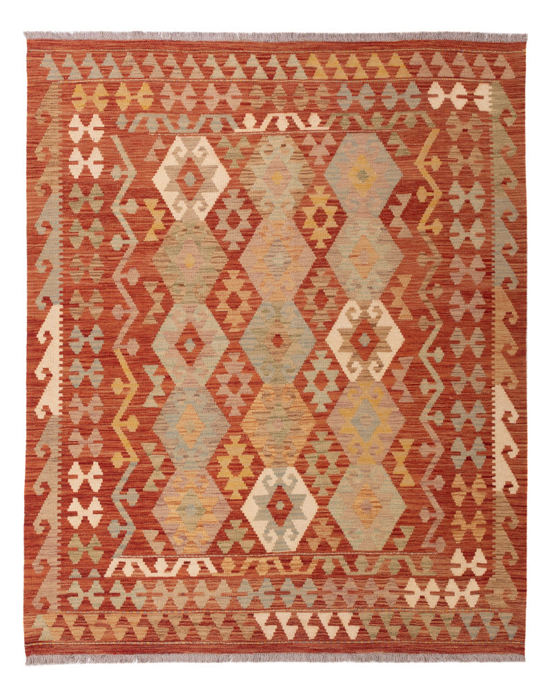 Kelim Rug - Splash - 196 x 155 cm - colorful