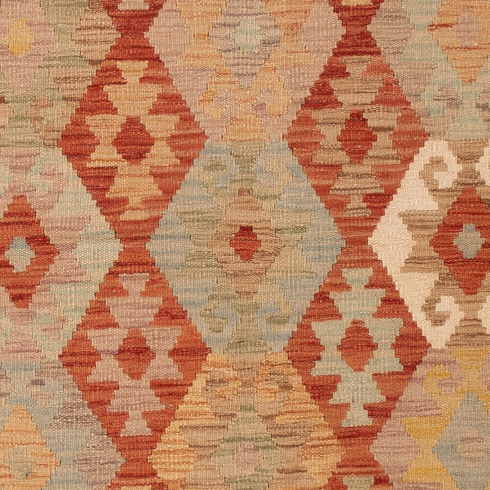 Kelim Rug - Splash - 196 x 155 cm - colorful