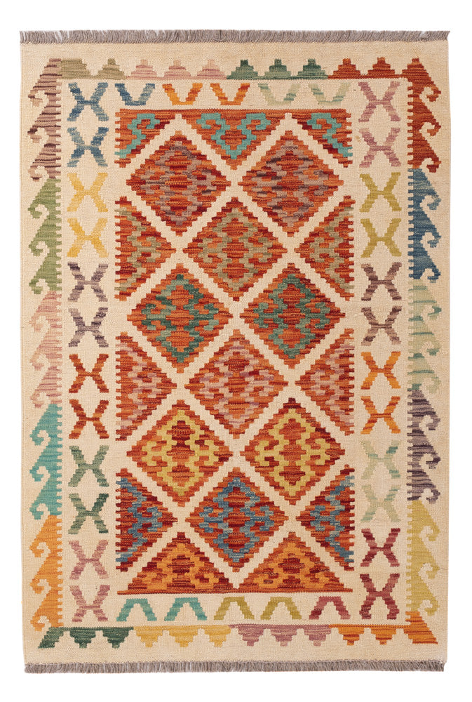 Kelim Rug - Splash - 150 x 103 cm - colorful