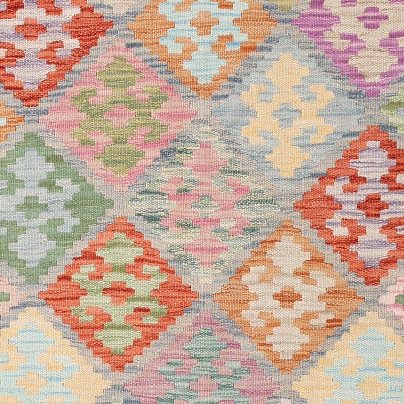 Kelim Rug - Splash - 196 x 150 cm - colorful