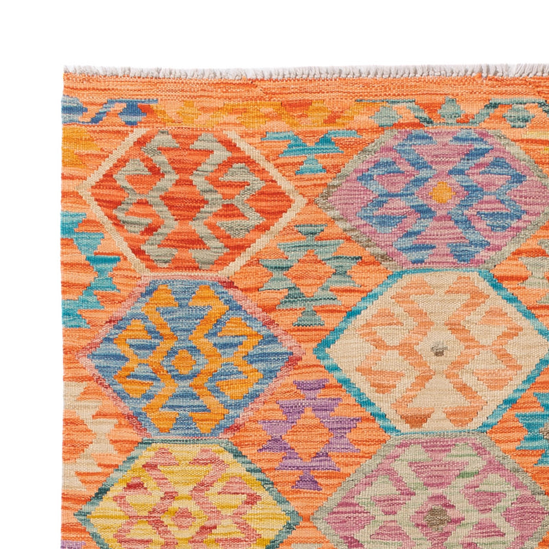 Kelim Rug - Splash - 195 x 149 cm - colorful