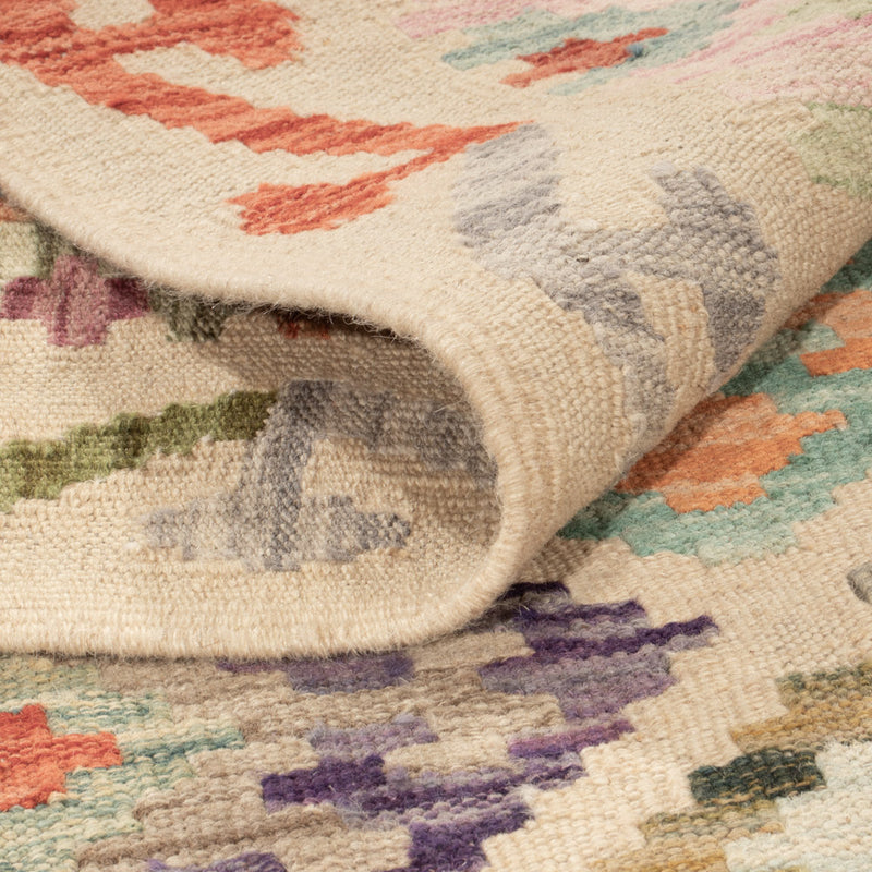 Kelim Rug - Splash - 197 x 150 cm - colorful