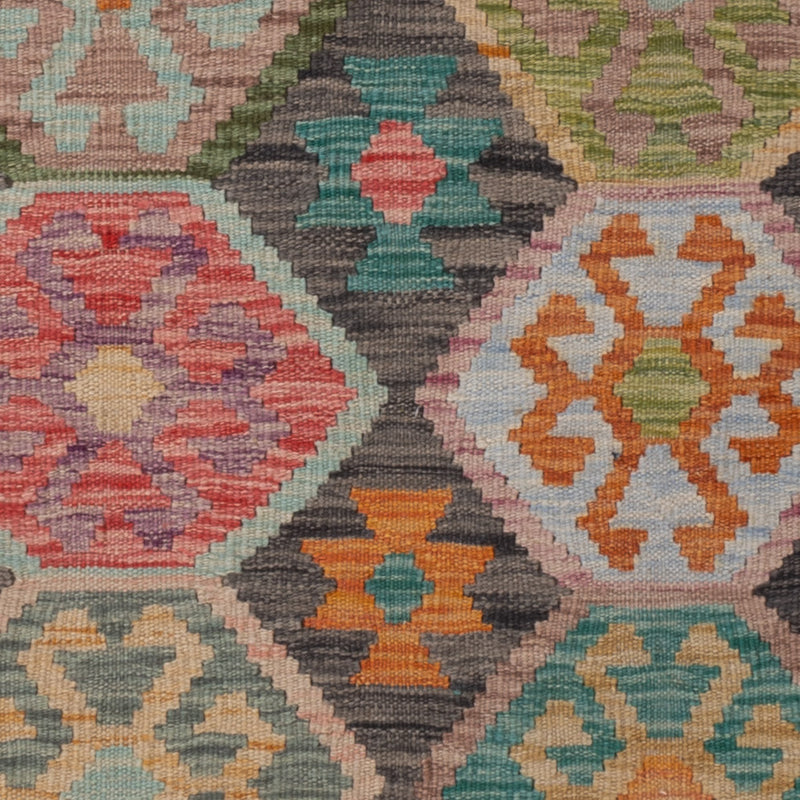 Kelim Rug - Splash - 160 x 105 cm - colorful