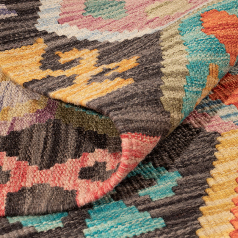 Kelim Rug - Splash - 151 x 104 cm - colorful