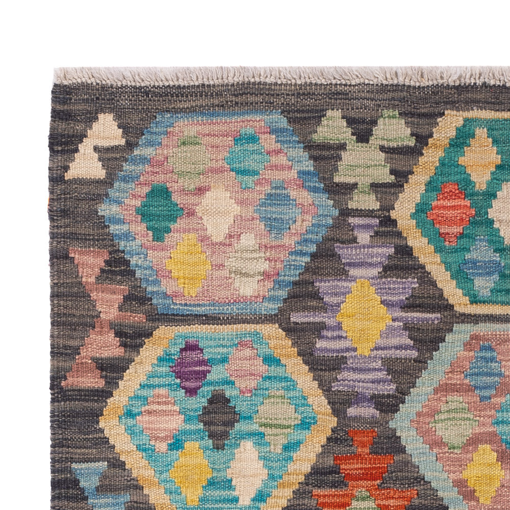 Kelim Rug - Splash - 151 x 100 cm - colorful