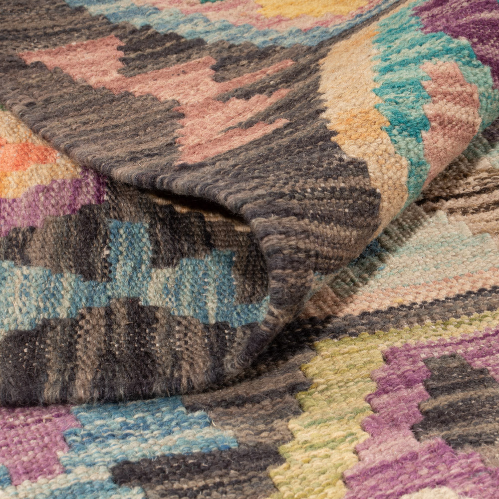 Kelim Rug - Splash - 151 x 100 cm - colorful