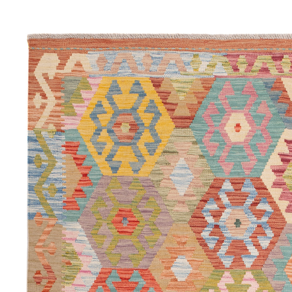 Kelim Rug - Splash - 236 x 177 cm - colorful