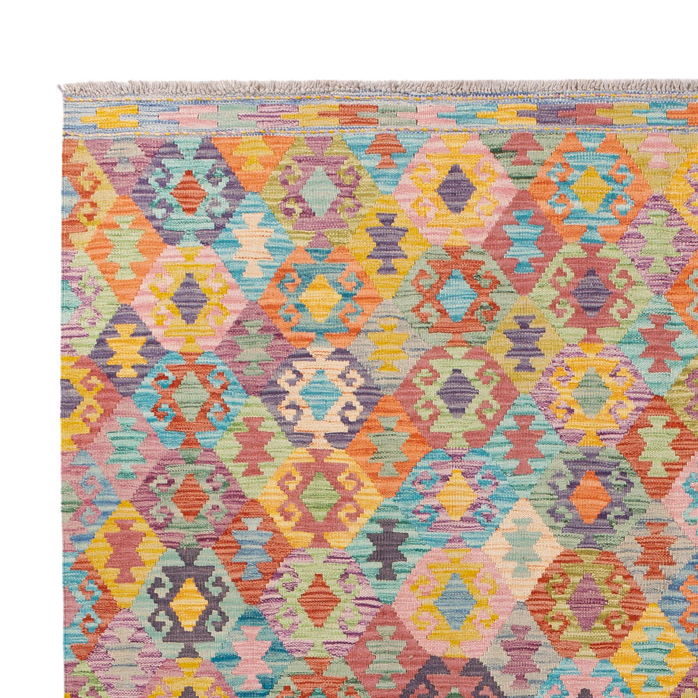 Kelim Rug - Splash - 246 x 188 cm - colorful