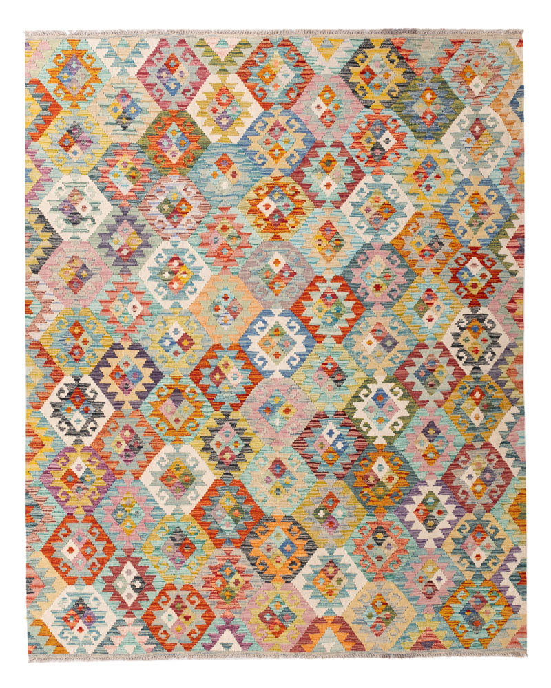 Kelim Rug - Splash - 236 x 187 cm - colorful