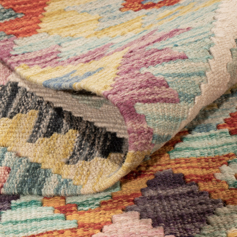 Kelim Rug - Splash - 236 x 187 cm - colorful