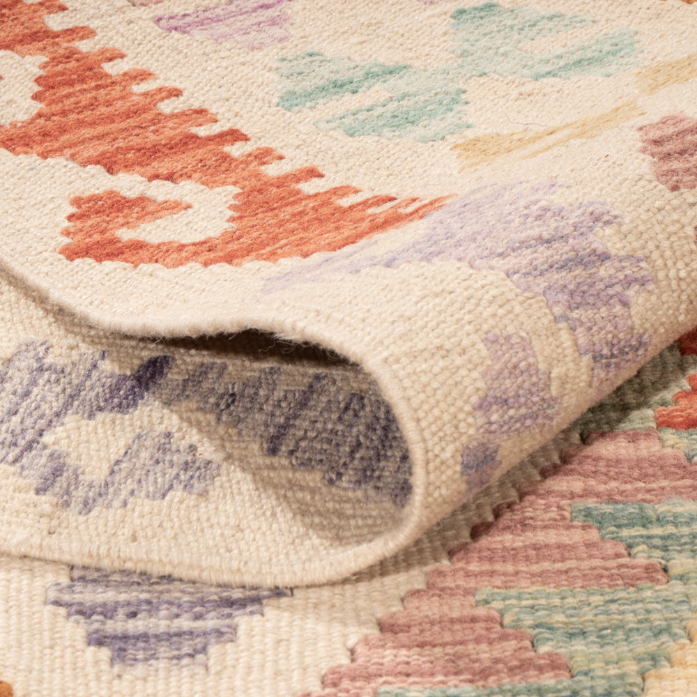 Kelim Rug - Splash - 253 x 174 cm - colorful