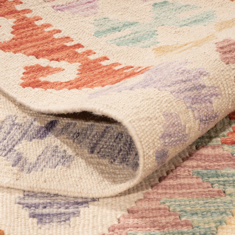 Kelim Rug - Splash - 253 x 174 cm - colorful