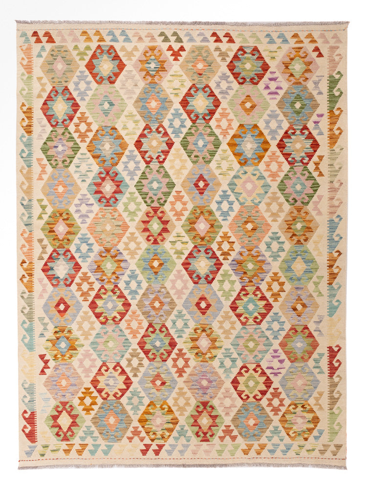 Kelim Rug - Splash - 247 x 181 cm - colorful