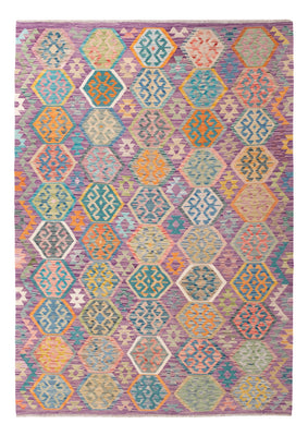 Kelim Rug - Splash - 258 x 182 cm - colorful