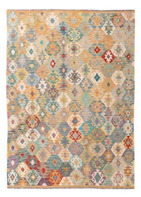 Kelim Rug - Splash - 242 x 172 cm - colorful