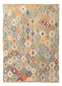 Kelim Rug - Splash - 242 x 172 cm - colorful