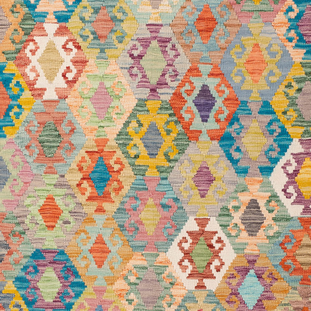 Kelim Rug - Splash - 250 x 188 cm - colorful