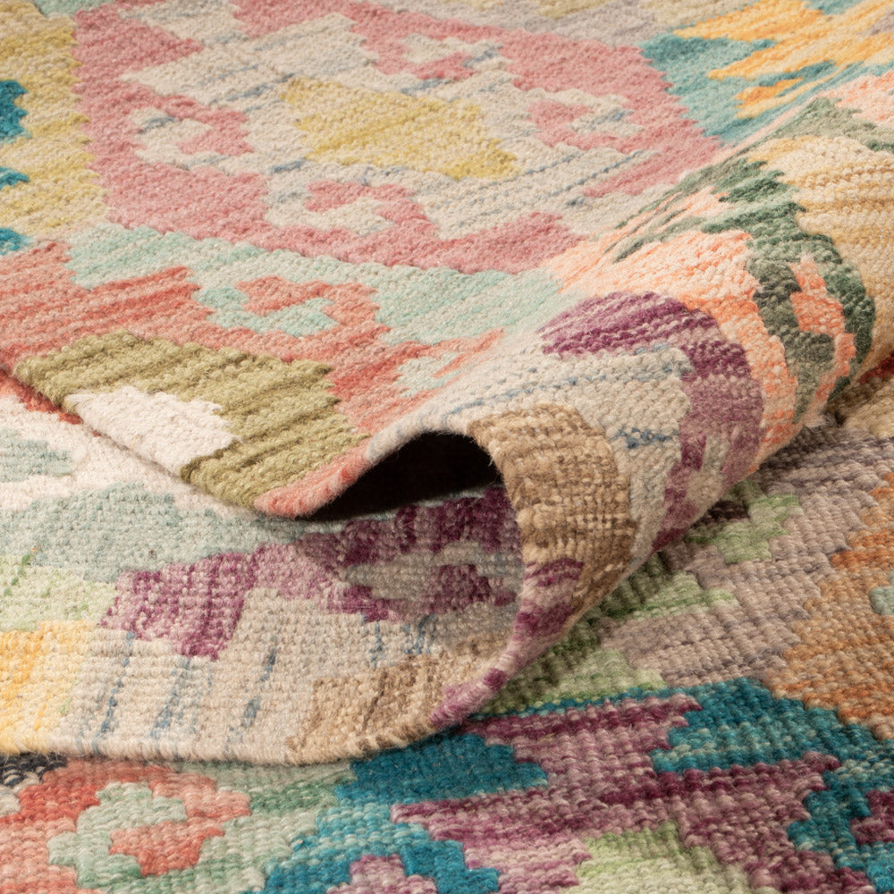 Kelim Rug - Splash - 250 x 188 cm - colorful